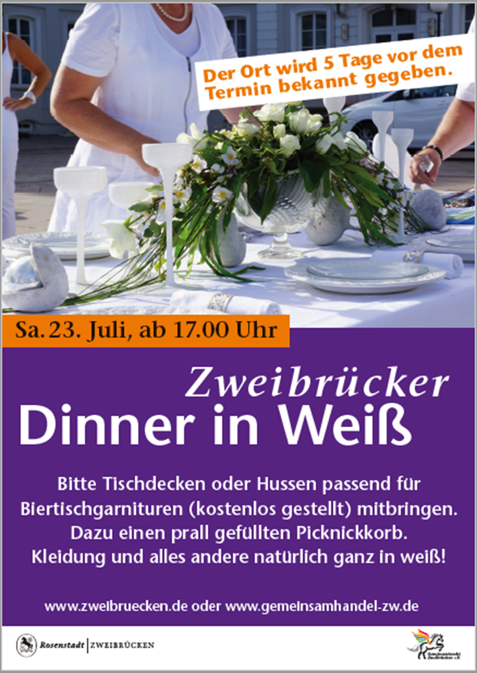 You are currently viewing Das Zweibrücker „Dinner in Weiß“ genießen